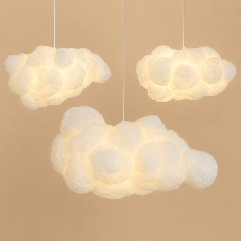 Nimbus Cloud Pendant Light | Modern Minimalist White Ceiling Light E27