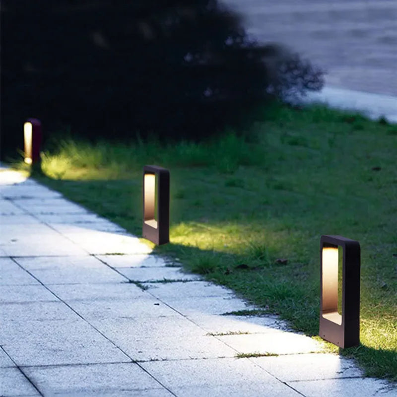 Garden ground light LED front product view, stylish path lighting