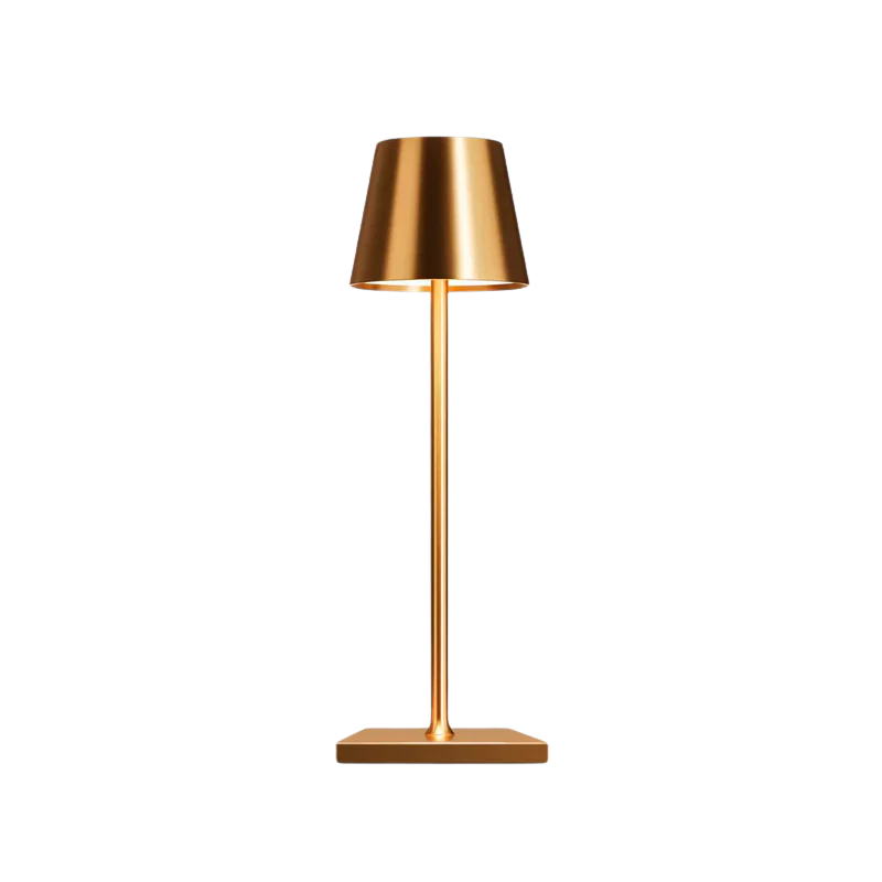 AuraLite Modern Table Lamp | Cordless Rechargeable Dimmable Touch Light full view scandinavian style desk lamp