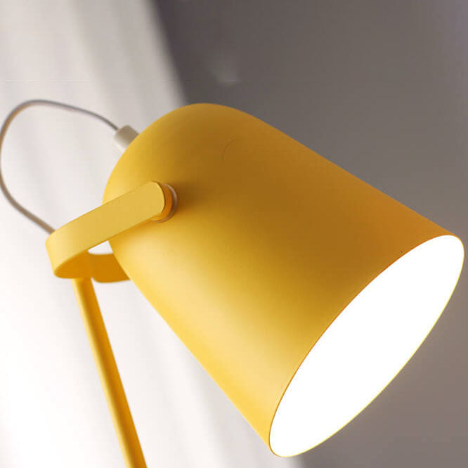 Nordic Macaron Table Lamp side profile highlighting slender stem and rounded shade minimalist bedside lamp