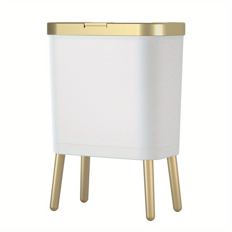 15 Litre Raised Leg Bin placed in modern kitchen setting modern pedal bin raised legs