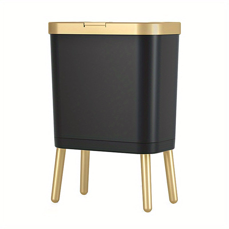 15 Litre Raised Leg Bin raised leg detail close-up showing sturdy chrome-effect feet 15 litre bin with legs