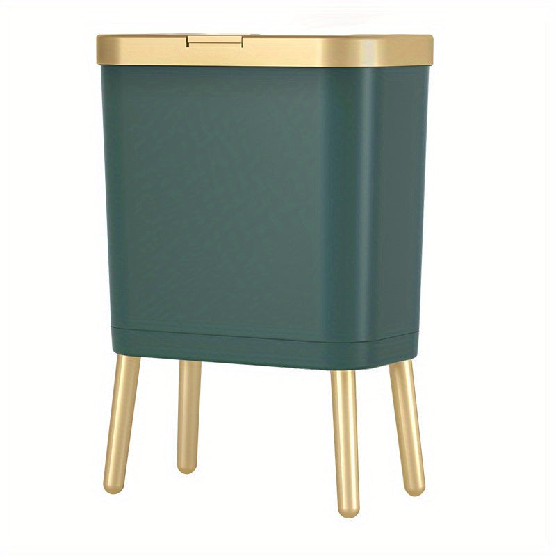 15 Litre Raised Leg Bin top-down view displaying flip top lid and body finish odour proof kitchen bin