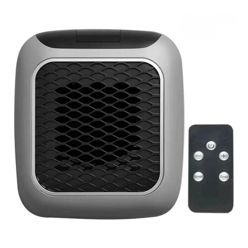 Mini Portable Room Heater size comparison showing compact dimensions portable room heater