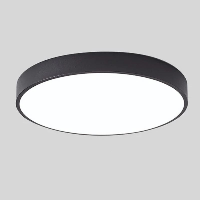 Delos wooden ceiling light in a modern bedroom, atmospheric warm white light