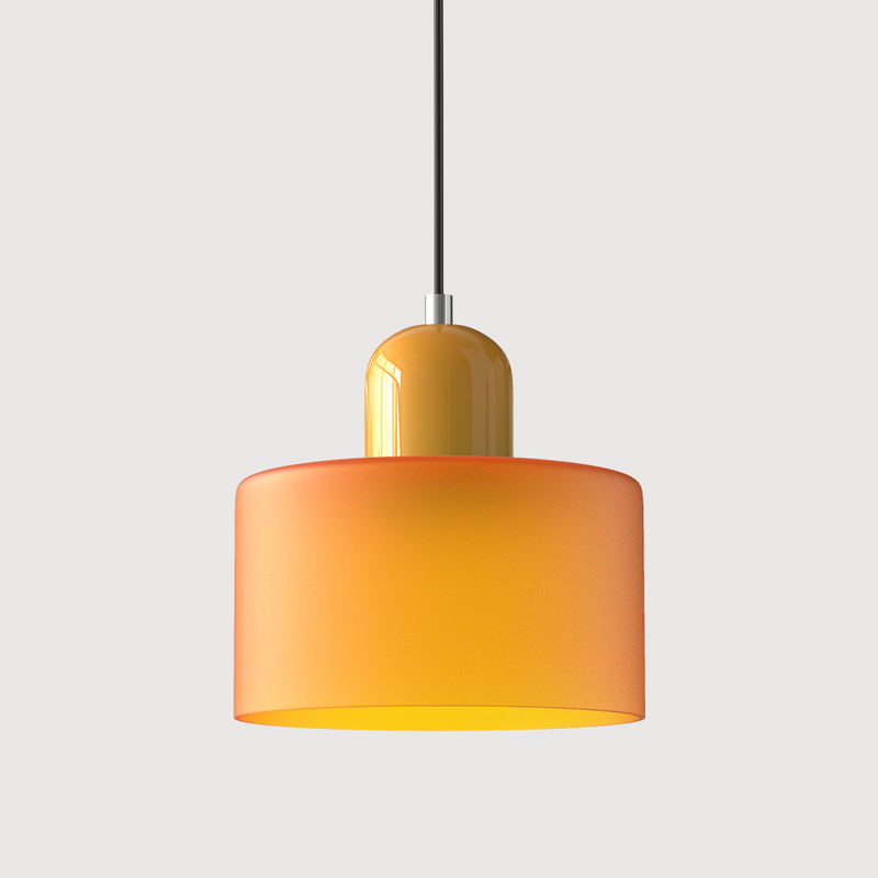 Bauhaus Glass Pendant Light | Geometric Minimalist Art Deco Style Ceiling Fitting close-up glass pendant ceiling light