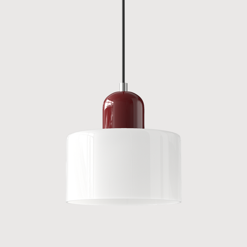 Bauhaus Glass Pendant Light | Geometric Minimalist Art Deco Style Ceiling Fitting