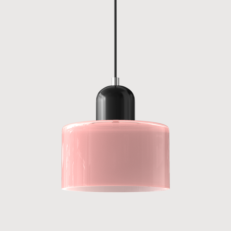 Bauhaus Glass Pendant Light | Geometric Minimalist Art Deco Style Ceiling Fitting