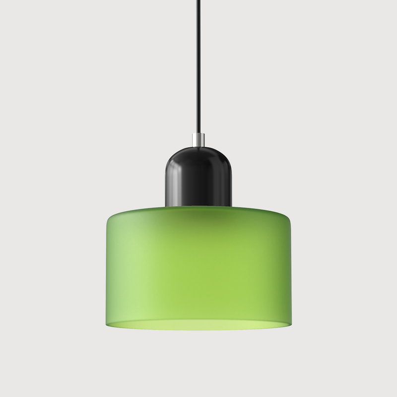 Bauhaus Glass Pendant Light | Geometric Minimalist Art Deco Style Ceiling Fitting