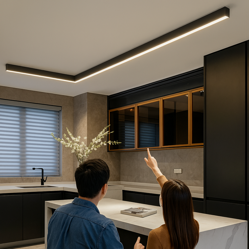 ScandiGlow Ceiling Light front-facing flat lay showing full circular profile minimalist ceiling light