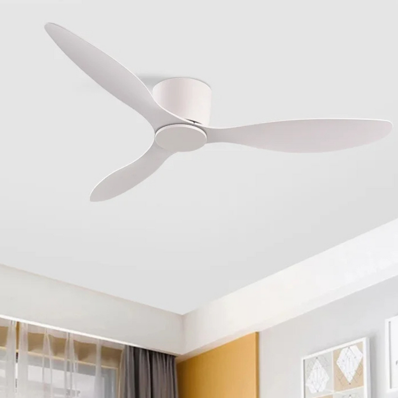 BreezeFlow Ceiling Fan with Light remote control handset showing three speed settings and dimmer function ceiling fan with light and remote control
