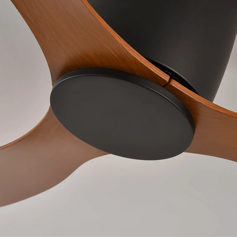 BreezeFlow Ceiling Fan with Light close-up of LED light kit and dimmable fixture detail modern ceiling fan LED light