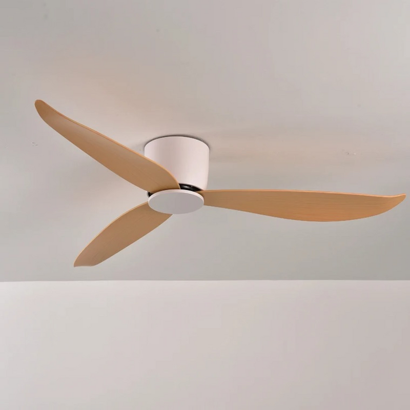 BreezeFlow Ceiling Fan with Light | LED Remote Control 3 Speeds Dimmable close-up ceiling fan with light and remote control