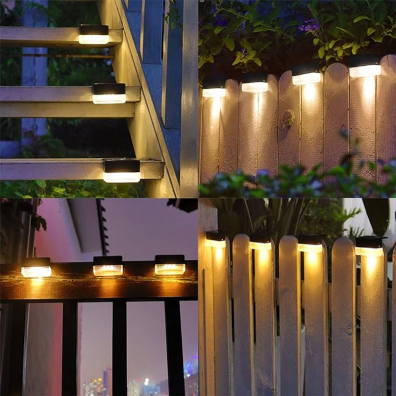 SolarLeuchten design outdoor light, solar IP65 wall mounted self-adhesive on a patio