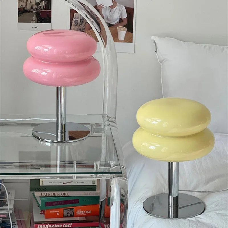 Verona Bauhaus Table Lamp full product view with sleek geometric base and warm ambient glow contemporary table lamp uk
