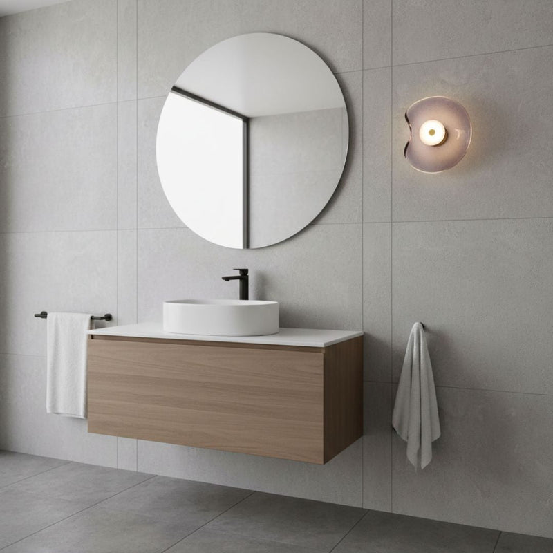 LED glass wall light dimensioned view, technical overview modern LED glass wall light