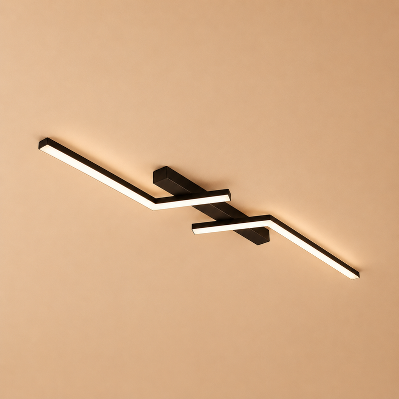 Linear LED Ceiling Light | Dimmable Colour Temperature Remote Control Fitting