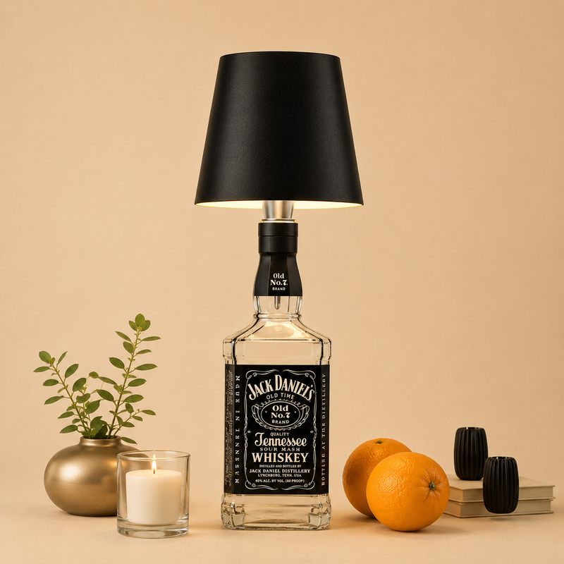 GlowBottle Cordless Bottle Lamp | Rechargeable LED Mood Light