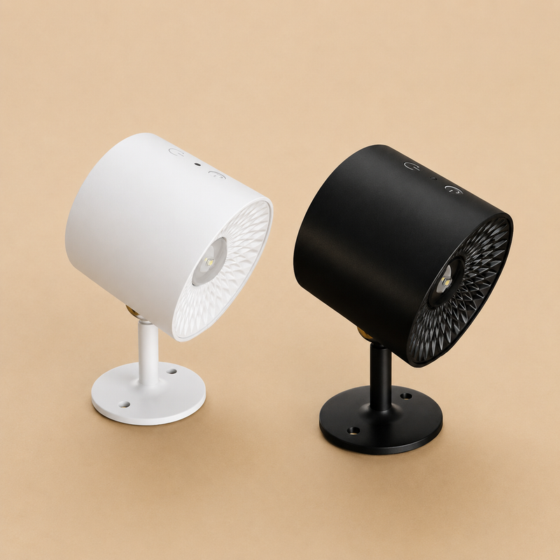 AuraBeam Double Sided Beam Table Lamp | Cordless Rechargeable Dimmable Touch Light