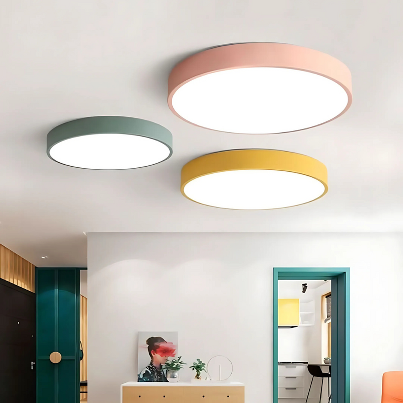 Delos wooden ceiling light cut-out product image, warm white ceiling lamp dimmable