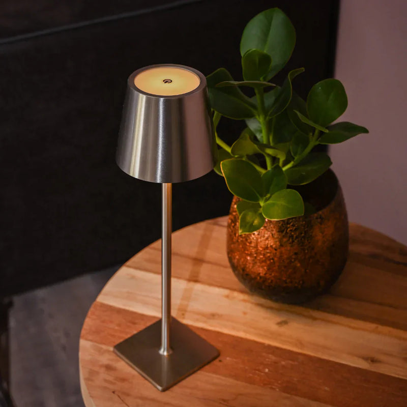 AuraLite Modern Table Lamp styled in a Scandinavian-inspired interior setting with neutral tones, modern atmosphere table lamp
