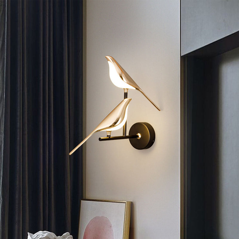 Vogel bird wall light, artistic LED decorative wall lamp, detail view