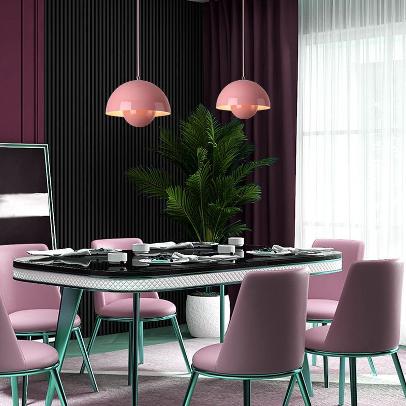 Nordlicht planter pendant light mood shot warmly lit, Scandinavian living style