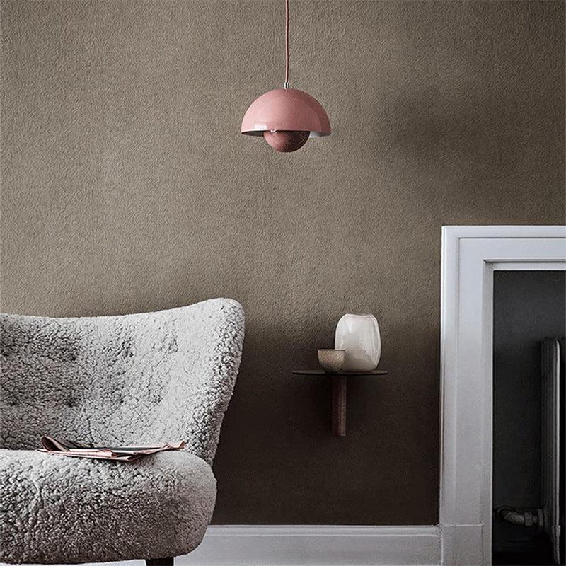 Nordlicht pendant light with planter, Scandinavian E27 hanging light, with plant