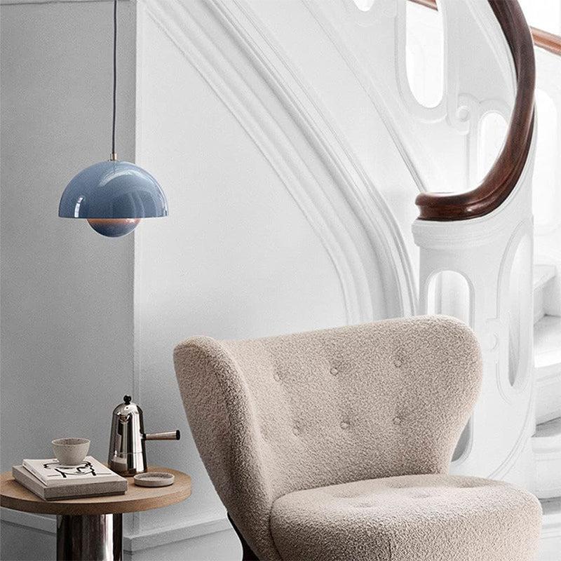 Nordlicht pendant light with planter, Scandinavian E27 hanging light, detail view