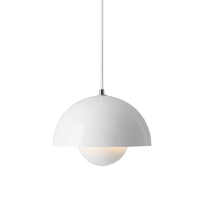 Nordlicht pendant light with planter, Scandinavian E27 hanging light, warm glow