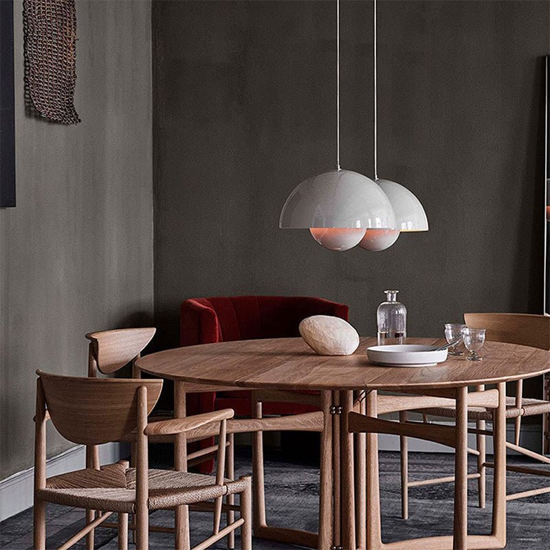 Nordlicht planter pendant light mounting detail of the ceiling fixing, Scandinavian hanging light