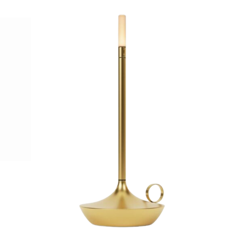 Scandinavian Kandelaar cordless table lamp, rechargeable dimmable LED, warm glow