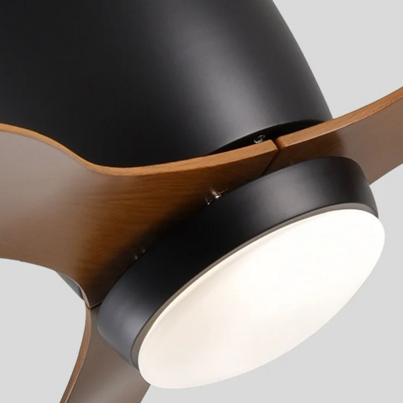 BreezeFlow Ceiling Fan with Light lifestyle installation in a contemporary living room ceiling fan with built in light
