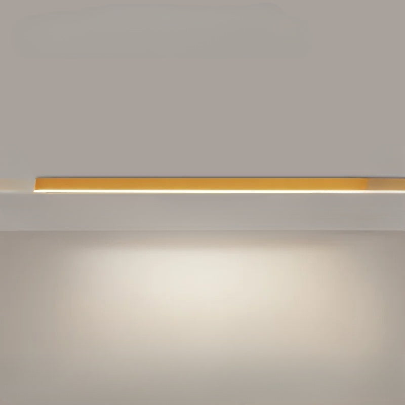 ScandiGlow Ceiling Light | LED Flush Mount Nordic Minimalist Scandi Style switched on with a warm glow led flush ceiling light