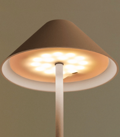 Cordless touch table lamp, weatherproof dimmable indoor outdoor lamp, warm glow
