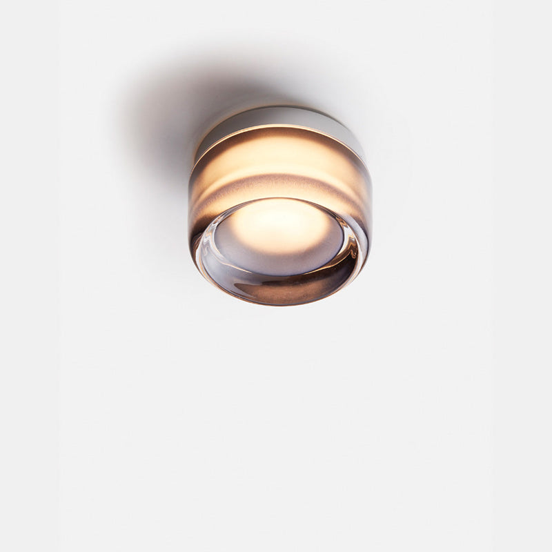Dimple Aura glass wall light full view, bedroom glass wall lamp