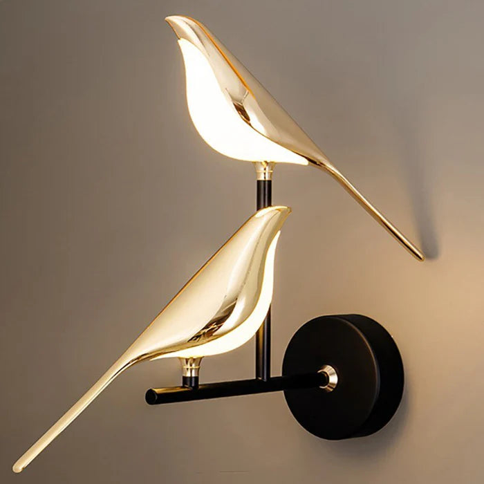 Vogel bird wall light, artistic LED decorative wall lamp, detail view