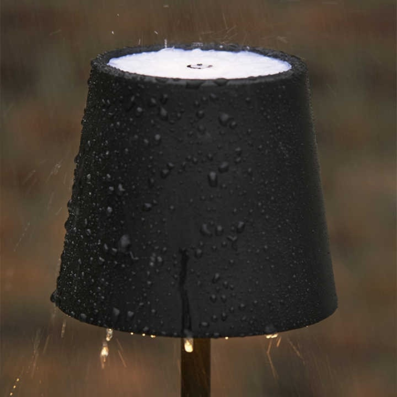 AuraLite Modern Table Lamp | Cordless Rechargeable Dimmable Touch Light side view scandinavian style desk lamp