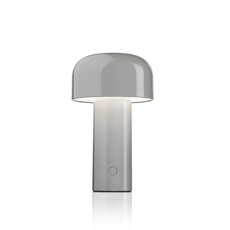 Agari mushroom table lamp, cordless dimmable LED touch light, rechargeable and portable