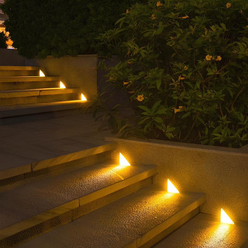 EcoGlow Outdoor Solar Path Lights | IP67 Waterproof Warm White LED Garden Step Lighting close-up solar powered garden lights