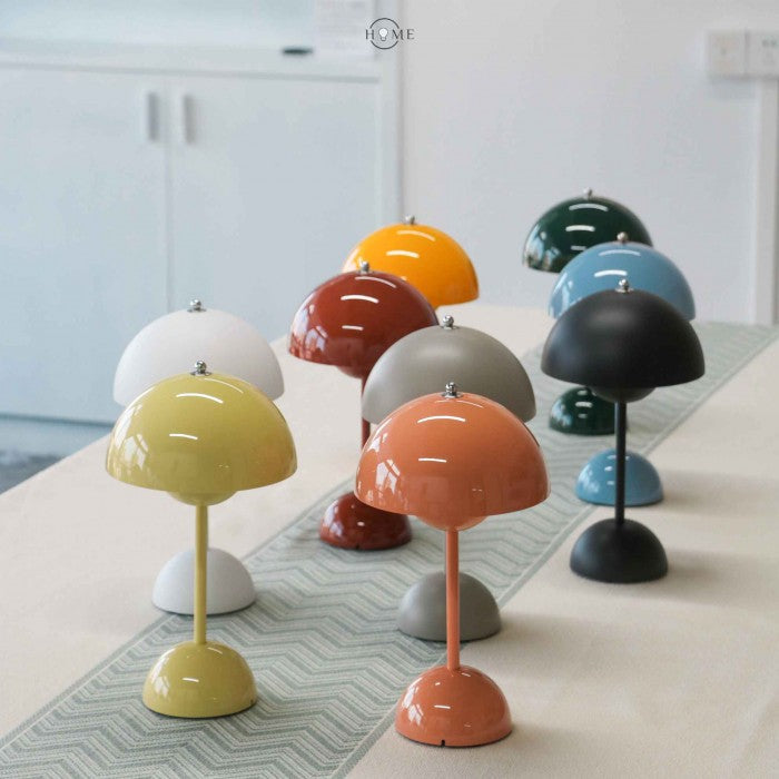VivoLume Designer Table Lamp flower bud inspired form displayed on a surface led atmosphere table lamp