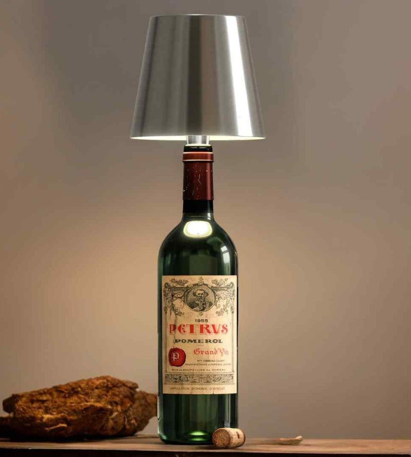 GlowBottle product view, cordless LED lamp on a bottle