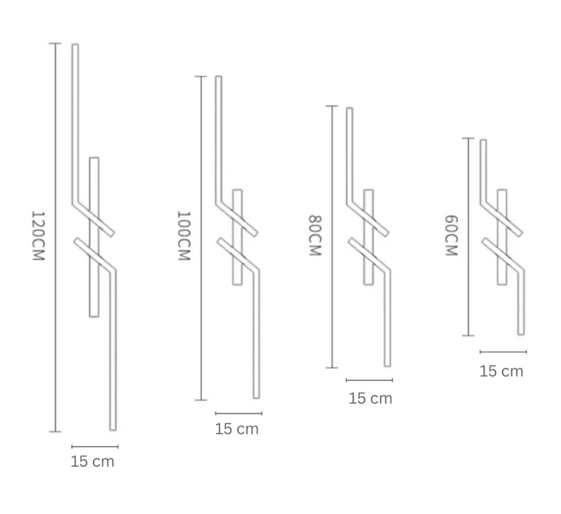 Linear LED Ceiling Light | Dimmable Colour Temperature Remote Control Fitting dimensions and details dimmable led ceiling light