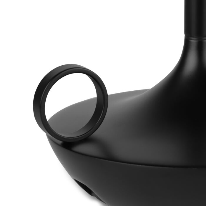 Kandelaar lamp black and white colour version, minimalist LED table lamp, Scandinavian design